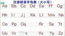汉语拼音音序表读音