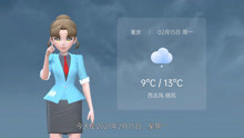 重庆市2021年2月15日天气预报