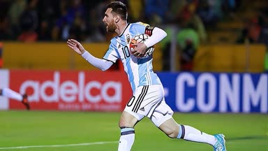美洲杯1/4阿根廷全场集锦，梅西1射2助攻遗憾失单刀