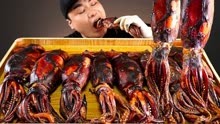 韩国ddeonggae _ 原汁原味的清蒸大鱿鱼吃播！