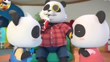 益智早教动画，熊猫爷爷三高了，熊猫宝贝帮助它锻炼身体