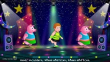 Head, Shoulders, Knees and Toes Kids Dance Song - Nursery R