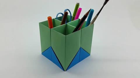 笔筒的折纸方法图片