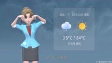武汉市2021年7月23日天气预报