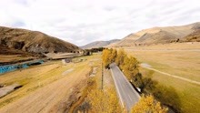 FPV穿越机4K航拍-新都桥秋色-拍摄于2021年10月21日17时30分