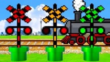 铁道口动画：铁道口红黄绿三种颜色的信号灯，引导火车正确行驶！