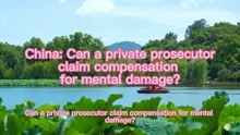 China：Can a private prosecutor claim compensation