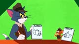 猫和老鼠：画不出罪犯的长相，汤姆只能以身犯险，引罪犯上钩