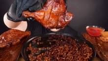 韩国欧巴吃播声控、大鸡腿+炸酱面