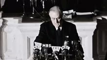 1941年，日本偷袭珍珠港后，美国总统罗斯福的真实演讲影像